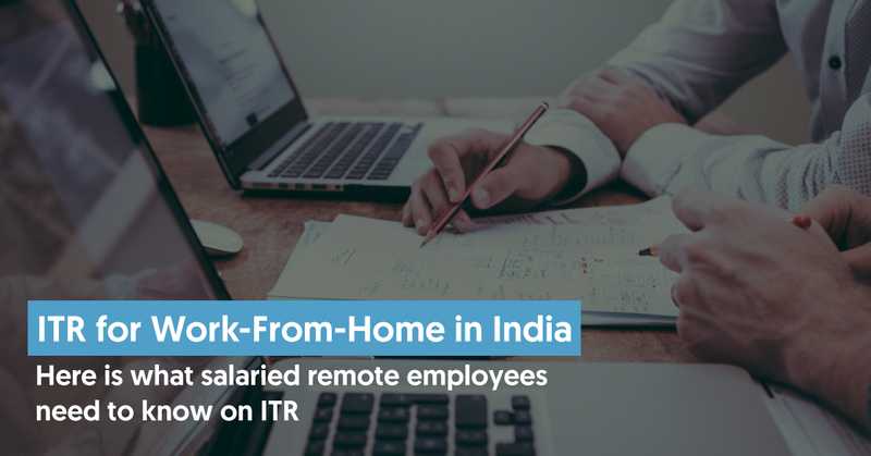 ITR for Work-From-Home in India